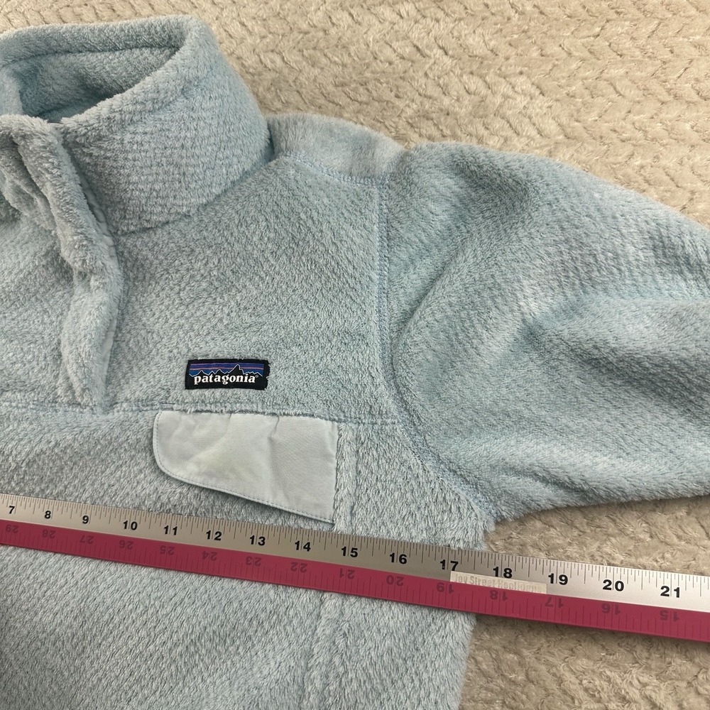 Patagonia Women's Re-Tool Snap T Fleece Pullover Size X-Small XS Polar Tec Blue - Picture 7 of 13